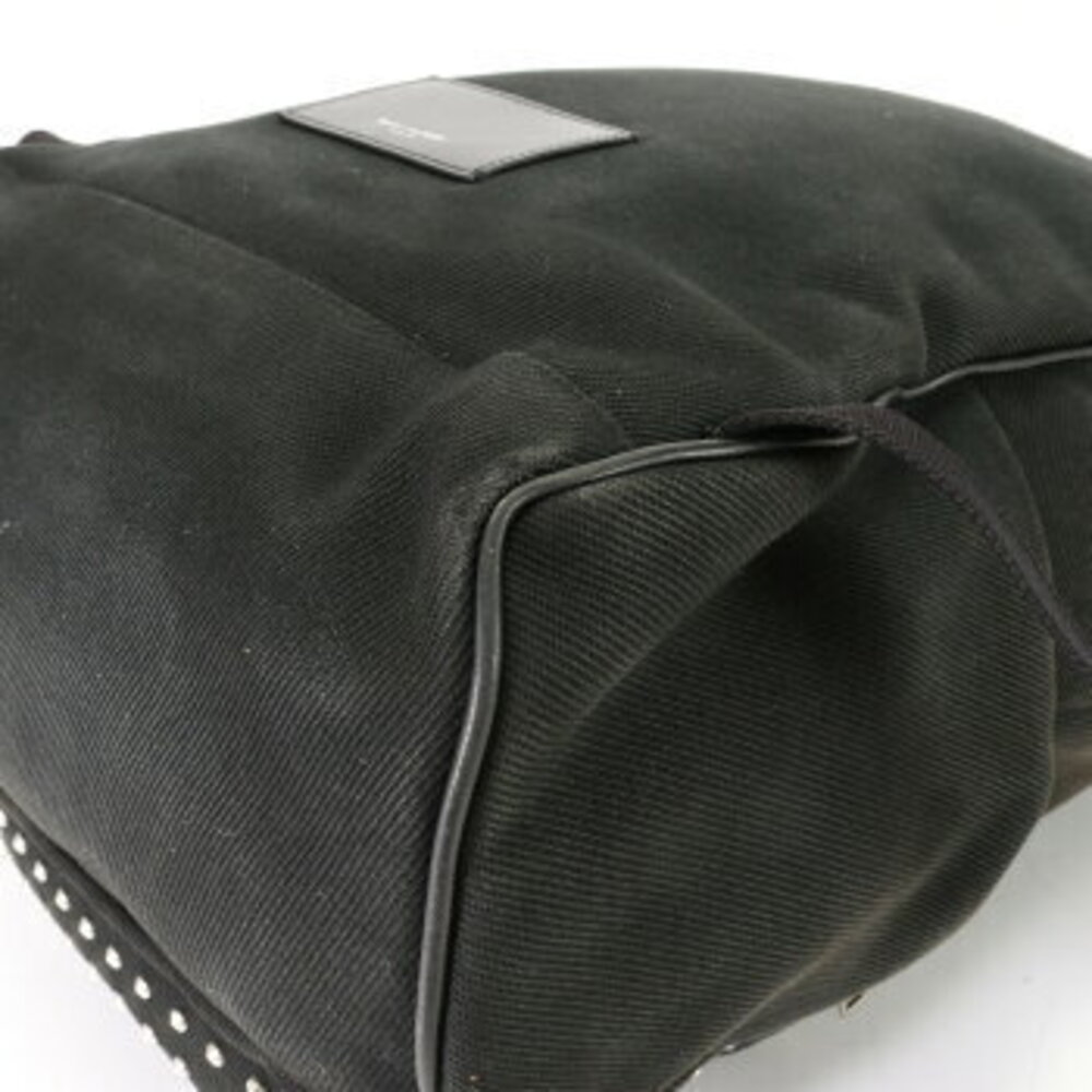 Saint Laurent canvas bag shoulder leather backpack Paris document business - Picture 11 of 14